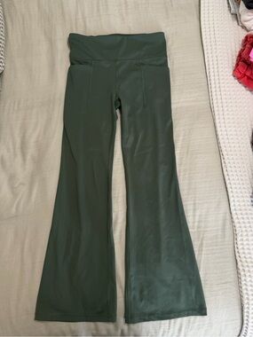 GAP Olive Green Boot-Cut Flare Yoga Pants